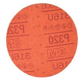 3M 01219 P320A Grit Hookit 6" Red Abrasive Discs - 1 Box (50 sheets)