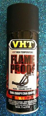 VHT SP102 Exhaust Flameproof Paint Flat Black High Temp 11 oz - Kustom Paint Supply