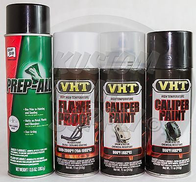 1 Kit - VHT - Gloss Black Caliper Drum Paint ESW362, SP118, SP730, SP734 - Kustom Paint Supply