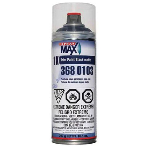 SprayMAX 1k Trim Paint MATT BLACK - 3680103