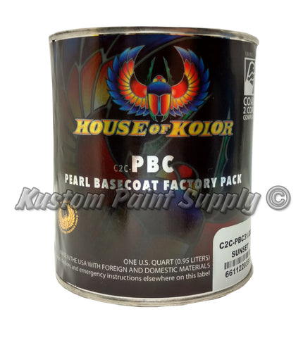 House of Kolor C2C-PBC31 Sunset Pearl Shimrin2 Basecoat 1 Quart - Kustom Paint Supply