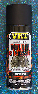 VHT SP671 Roll Bar & Chassis Paint Satin Black High Temp 11 oz - Kustom Paint Supply