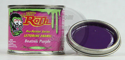 1/4 Pint - Lil' Daddy Roth Pinstriping Enamel - Beatnik Purple - Kustom Paint Supply
