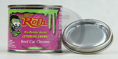 1/4 Pint - Lil' Daddy Roth Pinstriping Enamel - Kool Cat Chrome - Kustom Paint Supply