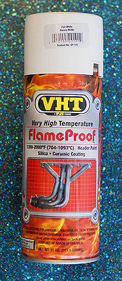 VHT SP101 Exhaust Flameproof  Flat White High Temp - Kustom Paint Supply