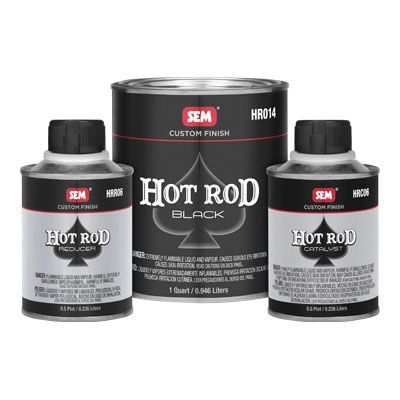 1 Qt Kit - SEM - Hot Rod Flat Black HR010