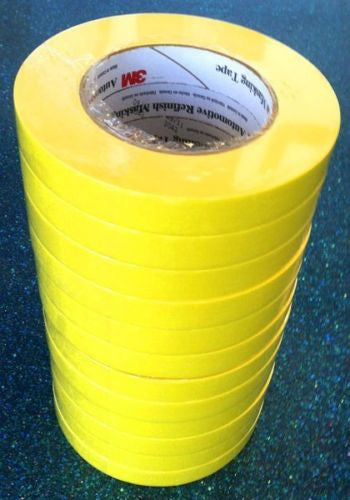 3M - 06653 - Automotive Refinish Yellow Masking Tape, 24 mm