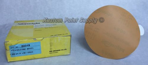 Sunmight 800 Grit 6" DA Sticky Back Sandpaper Abrasive 100 pc/ BOX - Kustom Paint Supply
