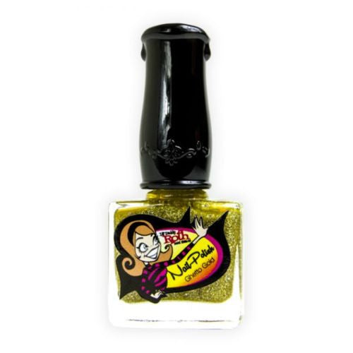 Lil' Daddy Roth Nail Polish Ghetto Gold 10ml Bottle - Kustom Paint Supply