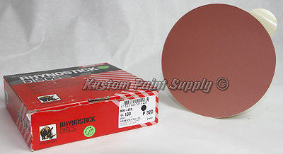 INDASA 320 Grit 6'' Sticky Back DA Sandpaper Rhynostick 600-320 (100 Sheets/Box) - Kustom Paint Supply