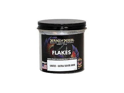 House of Kolor  UMF02 1/500mm Ultra Mini Flake  Silver 3oz - Kustom Paint Supply