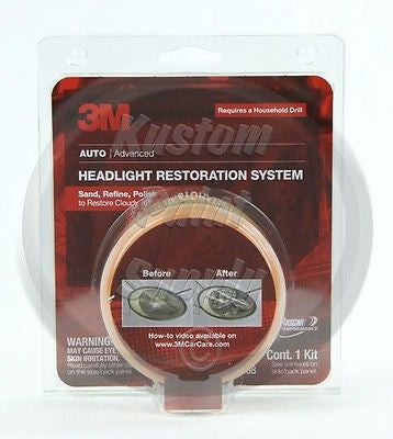 1 Kit - 3M - Headlight Len Restore System 39008 - Kustom Paint Supply
