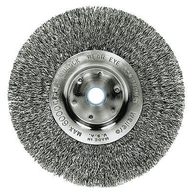 1ea Weiler - Narrow Face Crimped Wire Wheel, 6" - 804-01075P - Kustom Paint Supply