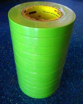 3M 26336 1'' Scotch Performance Masking Tape 233+  Green  1 Sleeve/6 Rolls - Kustom Paint Supply