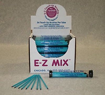 1 Tube (36 Ea) - E-Z Mix - Touch Up Brushes 76000 - Kustom Paint Supply