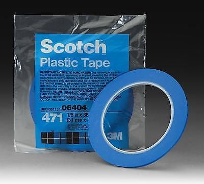 3M 06404 Scotch  Vinyl Tape 471  Blue 06404 - Kustom Paint Supply