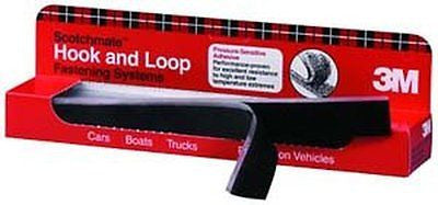 3M 6480 Hook and Loop Fastener System, 12" Length x 1" Width, Black - Kustom Paint Supply