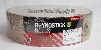 INDASA 36 Grit Sticky Back Long Board Sandpaper Rhynostick 960-36 (1 Roll) - Kustom Paint Supply