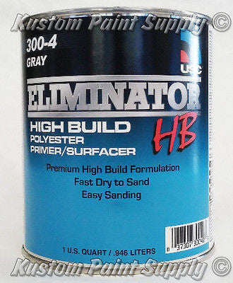 USC High Build Polyester Primer Surfacer Gray QUART 300-4 - Kustom Paint Supply