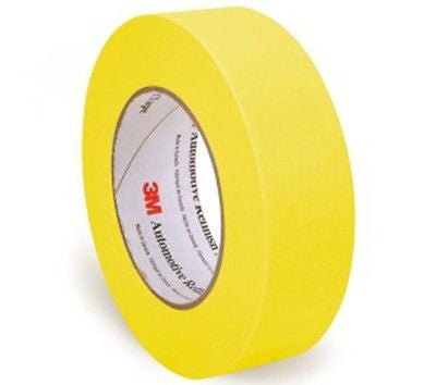 3M 06654 1 1/2''   Automotive Refinish Masking Tape  Yellow  1 SLEEVE - Kustom Paint Supply