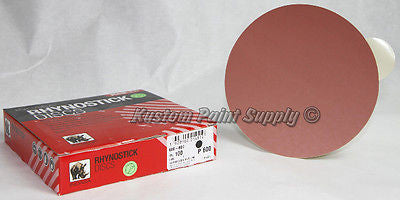INDASA 600 Grit 6'' Sticky Back DA Sandpaper Rhynostick 600-600 (100 Sheets/Box) - Kustom Paint Supply