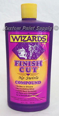 Wizards 11040 Finish Cut Compound Quart - Kustom Paint Supply
