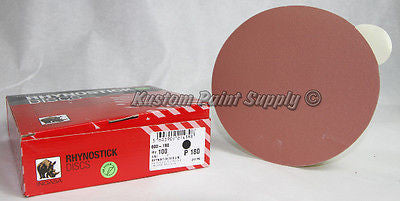 INDASA 180 Grit 6'' Sticky Back DA Sandpaper Rhynostick 600-180 (100 Sheets/Box) - Kustom Paint Supply