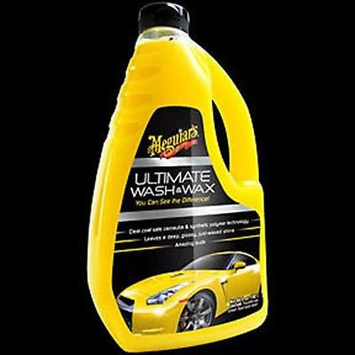 Meguiar's - Ultimate Wash & Wax is the perfect way to clean and shine your  car's finish in-between regular waxing, boosting your protection,  glossiness and shine! Meguiar's premium carnauba wax and synthetic
