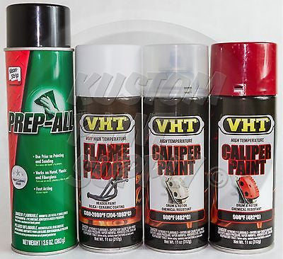1 Kit - VHT - Real Red Caliper Drum Paint ESW362, SP118, SP730, SP731 - Kustom Paint Supply