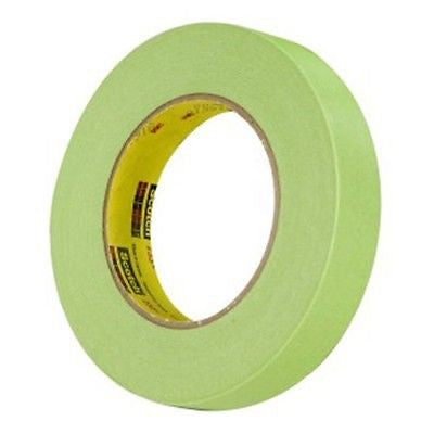 3M 26336 1'' Scotch Performance Masking Tape 233+  Green  1 Sleeve/6 Rolls - Kustom Paint Supply