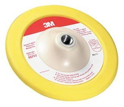 5717 05717 3M Hook it Backup 7" Pad Yellow - Kustom Paint Supply