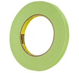 3M 26332 1/2'' Scotch  Performance Masking Tape 233+ - Green 1 Sleeve/12 Rolls - Kustom Paint Supply