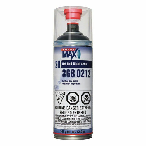 SprayMax 2K Hot Rod Spray Paint Black 3680212