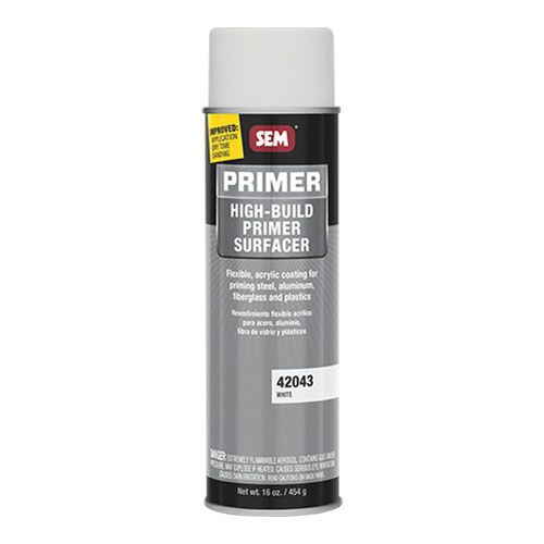 WHITE AEROSOL SEM High Build Primer Surfacer - 42043 - Kustom Paint Supply