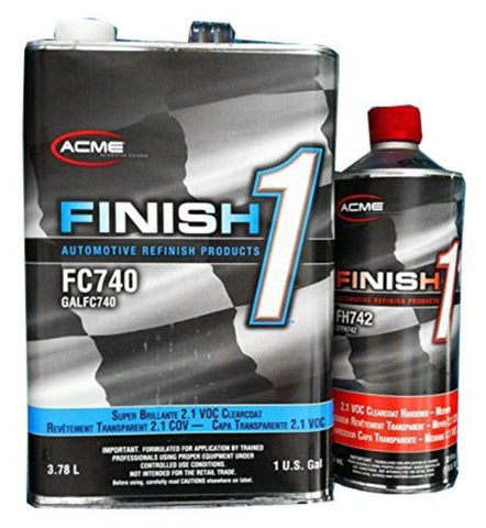 Finish 1 Clear Coat FC740 with Activator 1 Gallon Kit - Kustom Paint Supply