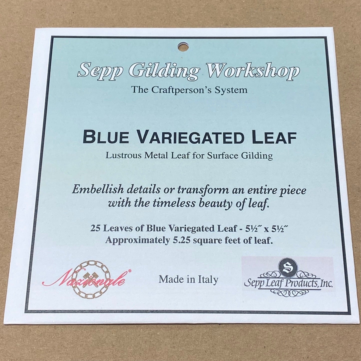 SEPP GILDING N2165 BLUE VARIEGATED LEAF