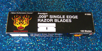 High Teck 1009 Razor Blades No. 9 - 1 Box (100 Ea) - Kustom Paint Supply