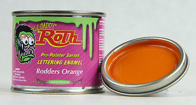 1/4 Pint - Lil' Daddy Roth Pinstriping Enamel - Rodders Orange - Kustom Paint Supply