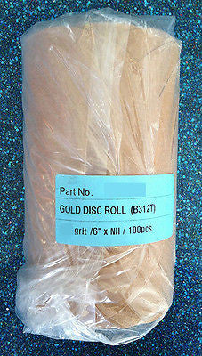 SUNMIGHT 00608 PSA 6" DA Gold Disc Roll 120 Grit 100 Sheets Sand Paper - Kustom Paint Supply