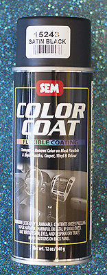 SEM Satin Black Color Coat 13oz Aerosol 15243 - Kustom Paint Supply