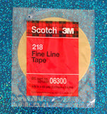 3M 06300 Scotch  Fine Line Tape 218  Green  1 Roll - Kustom Paint Supply