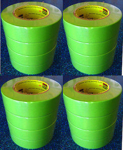 3M 26338 1 1/2'' Scotch- Performance Masking Tape 233+  Green 1 Case/16 Rolls - Kustom Paint Supply