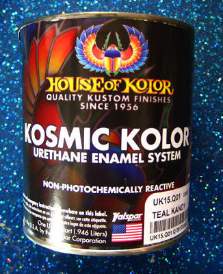 House of Kolor UK15 Kandy Teal Kosmic Kolor 1 Quart - Kustom Paint Supply