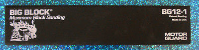 Motor Guard BG12-1 Big Block Max 12" Sanding Block - Kustom Paint Supply