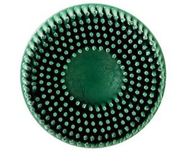3M 07524  Scotch-Brite Roloc 50 Grit Bristle Disc  Green - Kustom Paint Supply