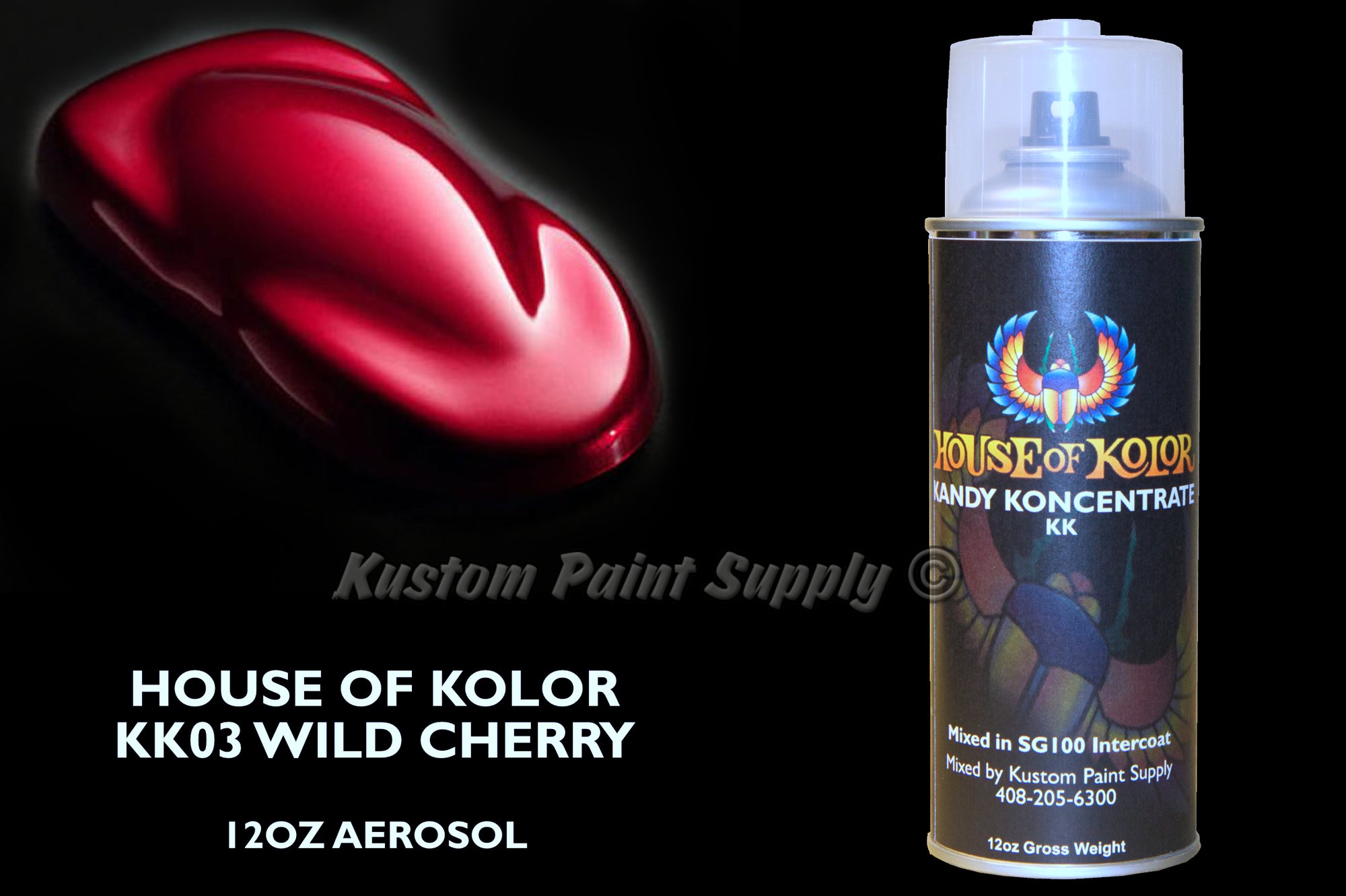 House of Kolor KK03 Wild Cherry Kandy 12oz Aerosol Can