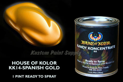 House of Kolor KK14 Spanish Gold Kandy Ready to Spray Pint