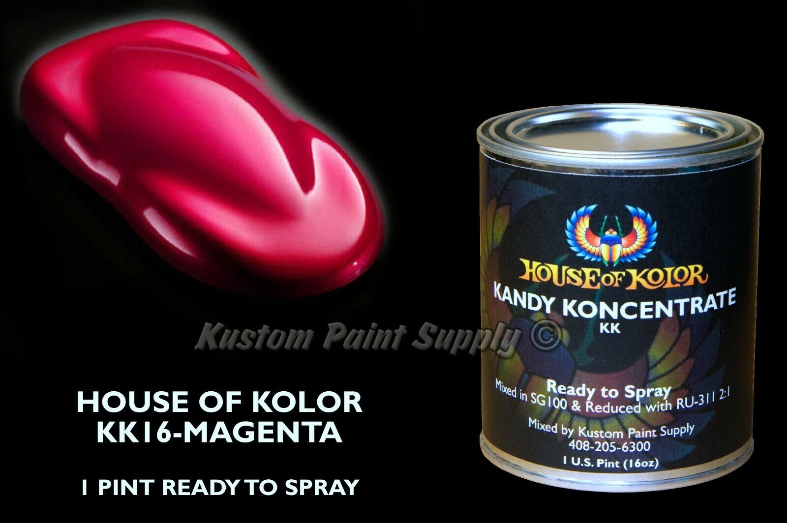 House of Kolor KK16 Magenta Kandy Ready to Spray Pint