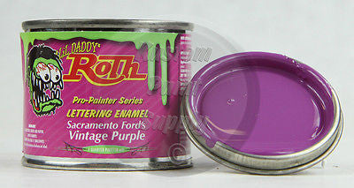 1/4 Pint - Lil' Daddy Roth Pinstriping Enamel - Sac Ford's Vintage Purple - Kustom Paint Supply