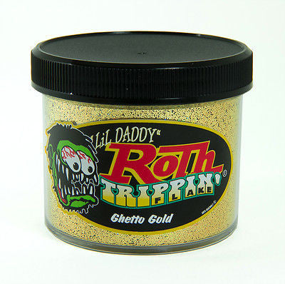 Lil' Daddy Roth Metal Flake Trippin' Series  Ghetto Gold 2oz - Kustom Paint Supply